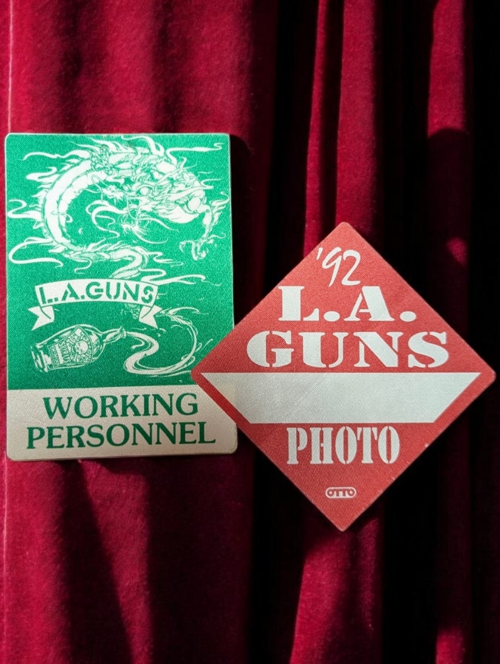 Vtg. L.A. Guns Passes